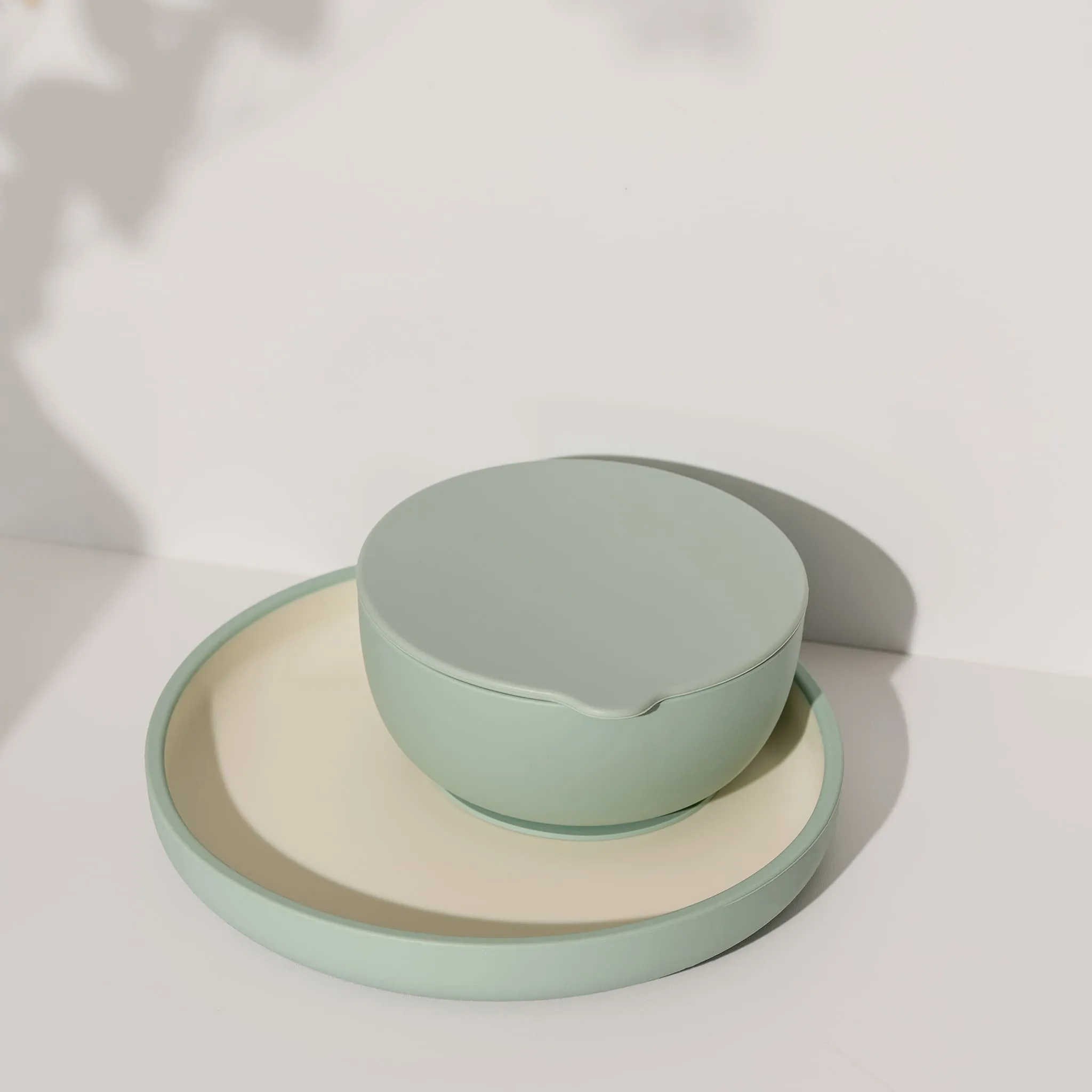 Kiko The Label Bol à Ventouse en Silicone avec Couvercle - Sauge