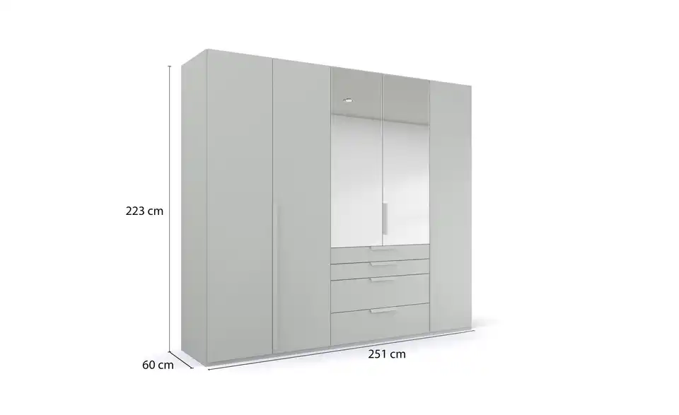 Drehtürenschrank 251 cm