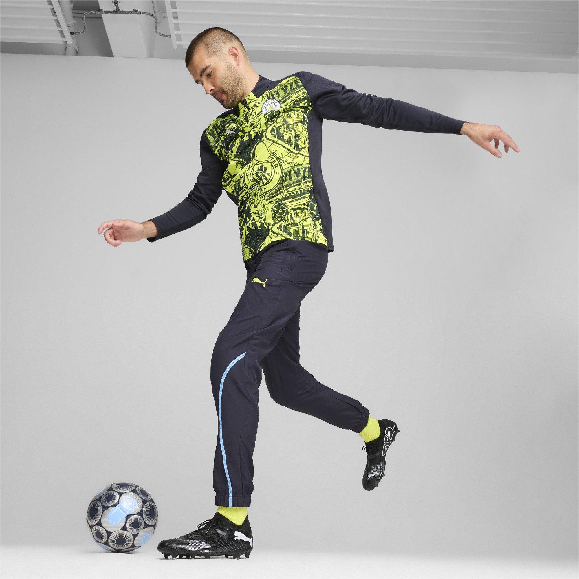 Puma Manchester City Pre Match Woven Tracksuit Bottoms 2024 2025 Adults