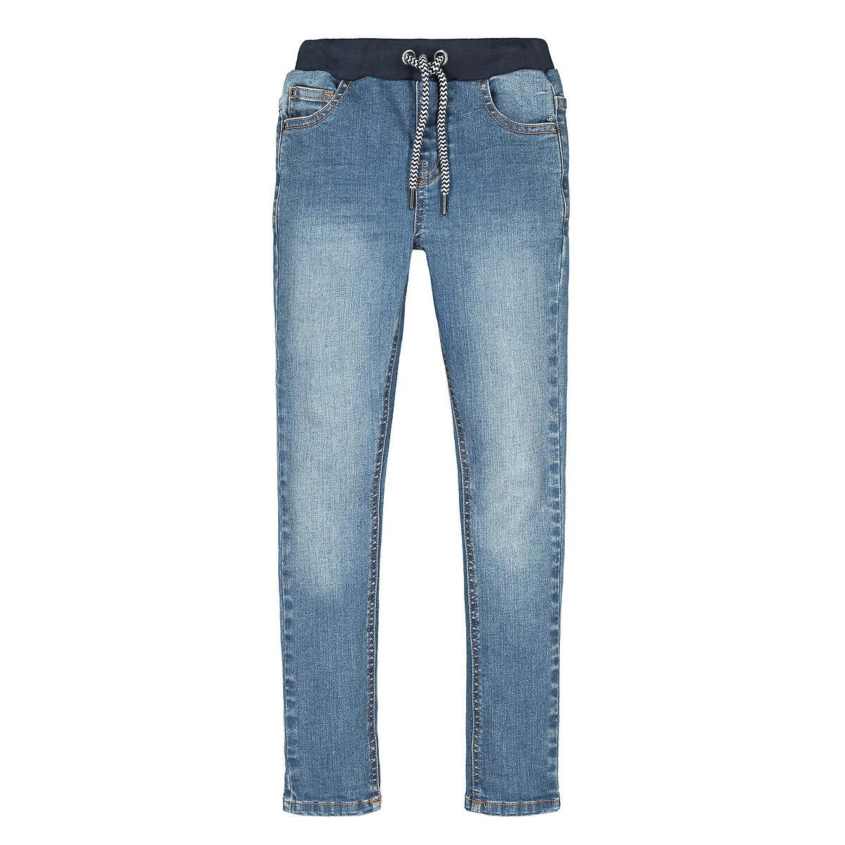 COLEÇÕES LA REDOUTE<br>Calça jeans slim com cós elástico