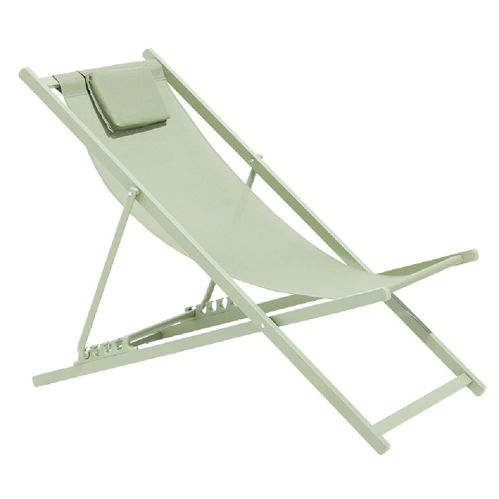 Chilienne Oxford 5 positions vert sauge 61x100xH92cm