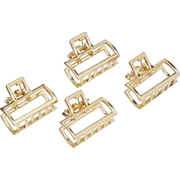 Haarspange Metall Gold Silber