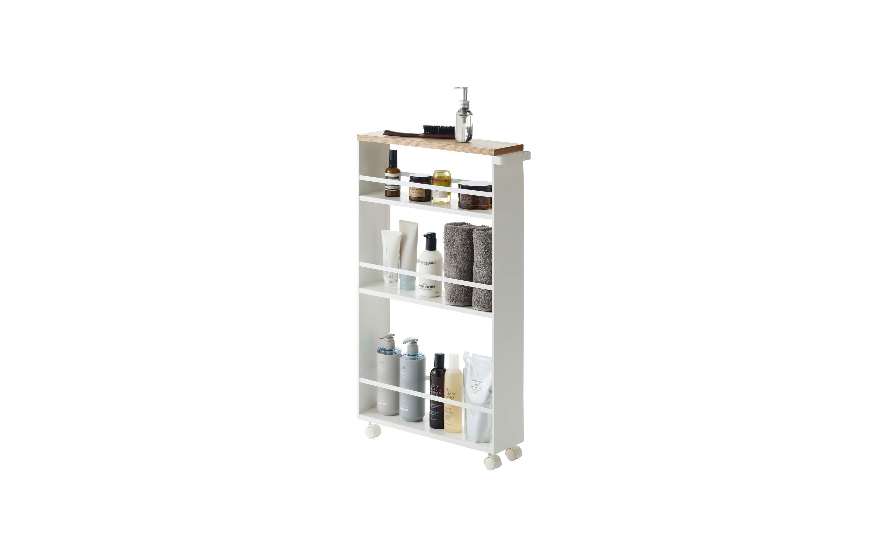 Nischenwagen Tower 80.5 x 47.5 cm, Weiss<br>Küchenwagen auf Rädern