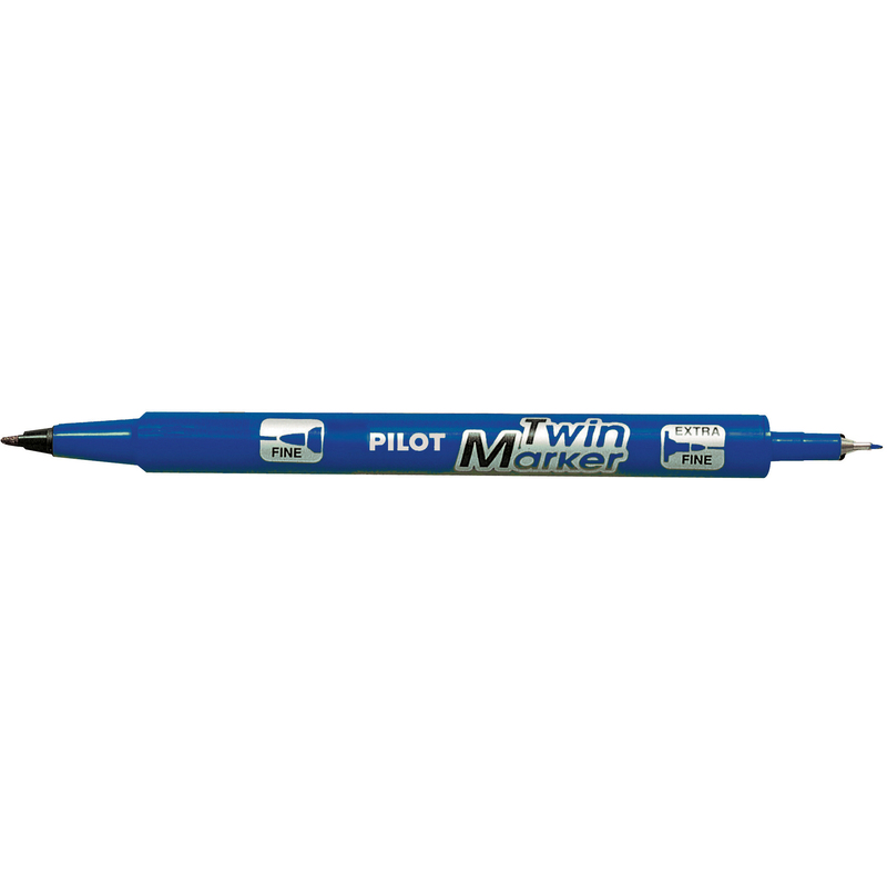 Pilot Permanent Marker Twin Marker Begreen, blau