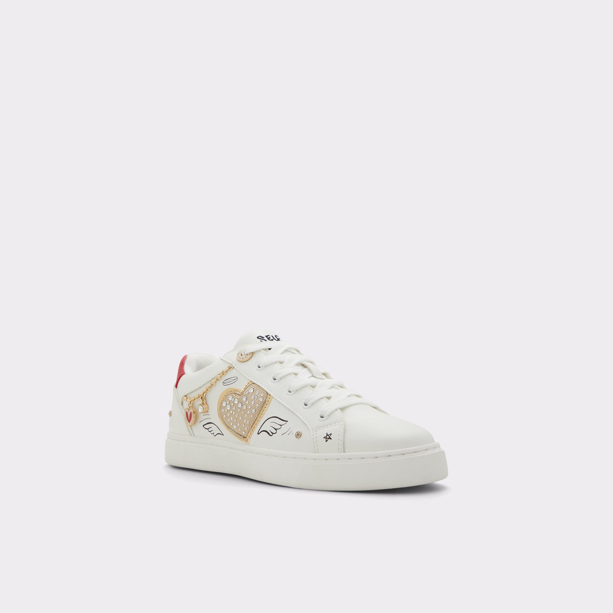 Landscape White-Black Women Low top sneakers