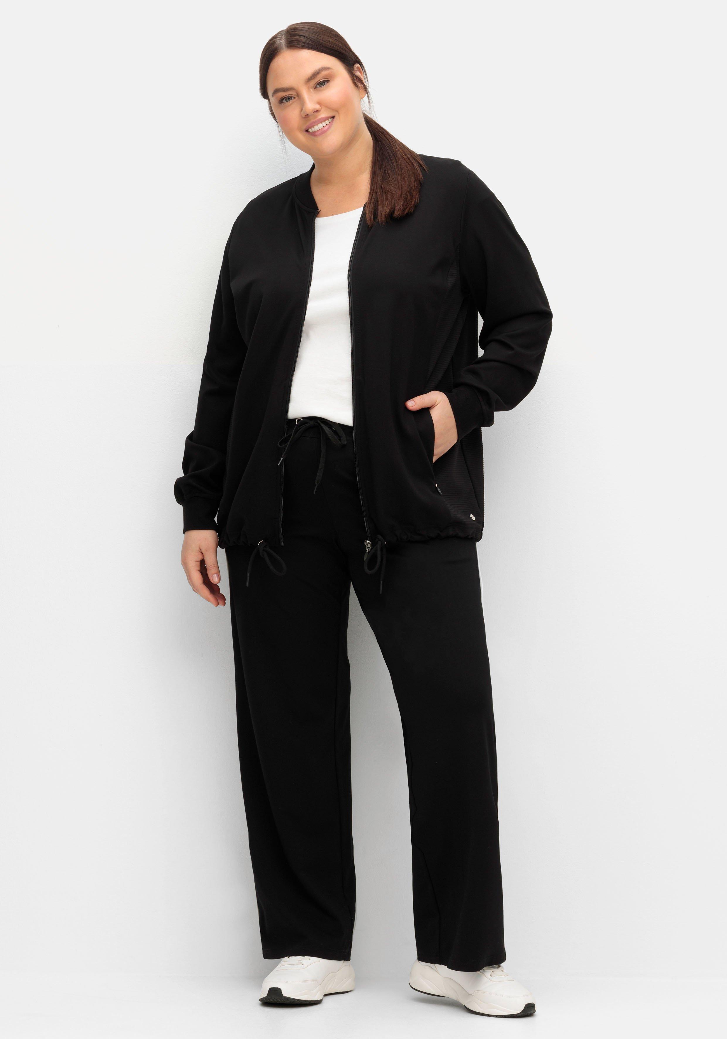 Trainingsjacke aus Sweat, im Blouson-Stil