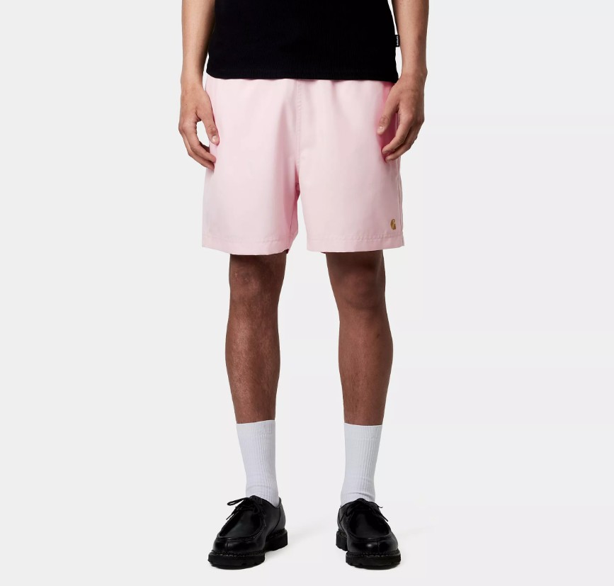 Carhartt WIP Chase Swim Trunks Black / Gold