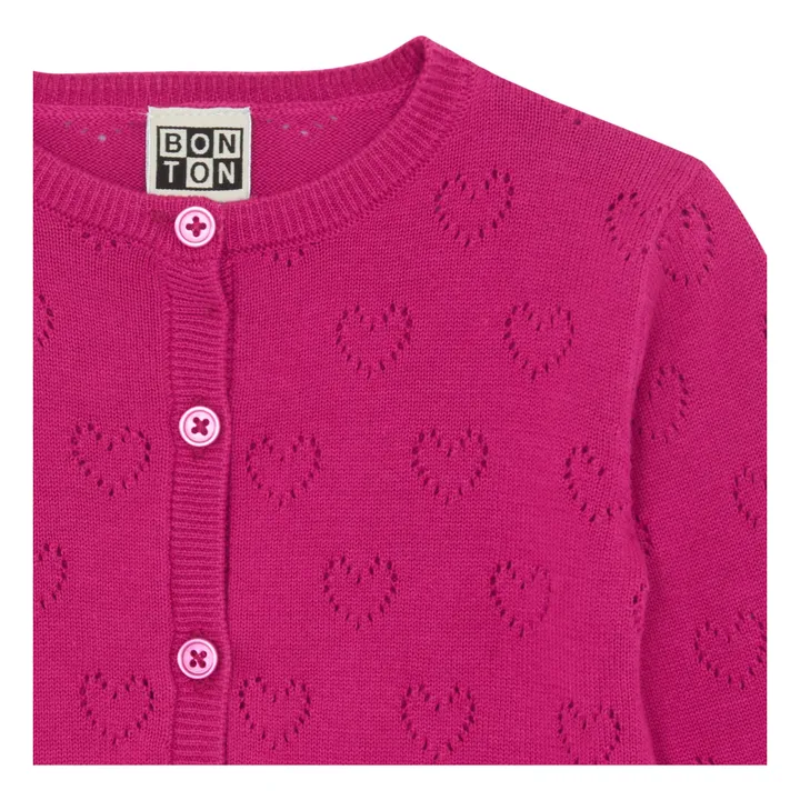 Bonton Cardigan Lilet en Maille | Rose fuschia