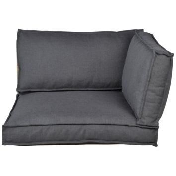 Hoekset palletkussens Serdi antraciet - set van 3