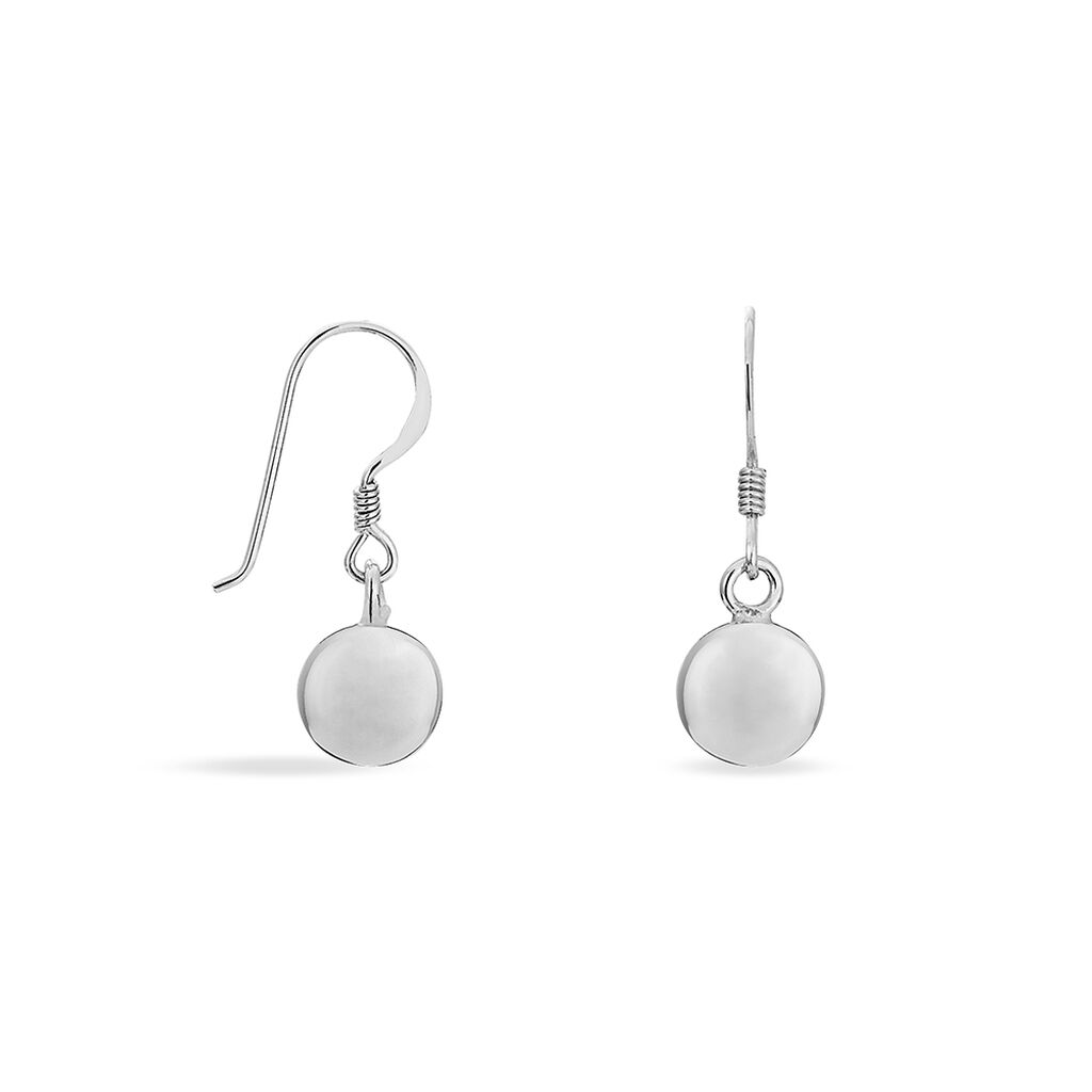 Boucles D'oreilles Pendantes Aricia Argent Blanc