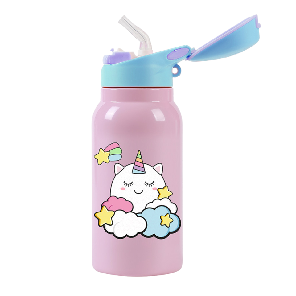 I-Drink - Thermal Bottle - 350 ml - UNICORN Kids with foldable cap(ID0513)