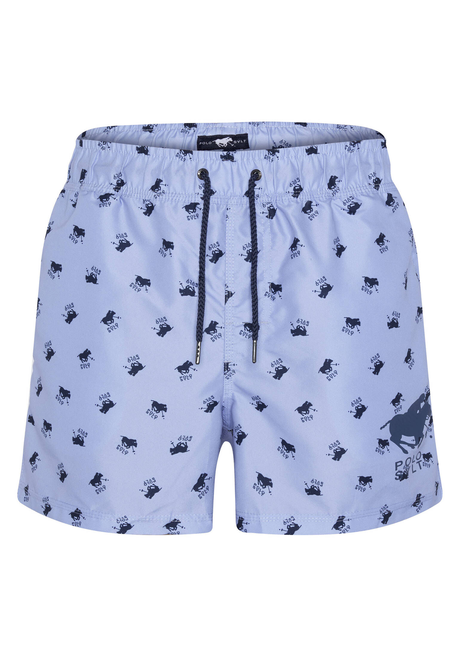 Polo Sylt| Herren Badeshorts mit Allover-Logo-Druck