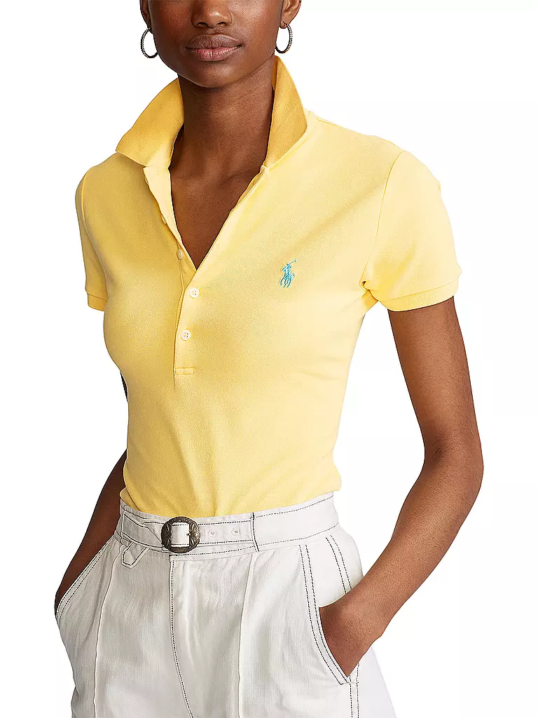 POLO RALPH LAUREN Poloshirt Slim Fit JULIE gelb