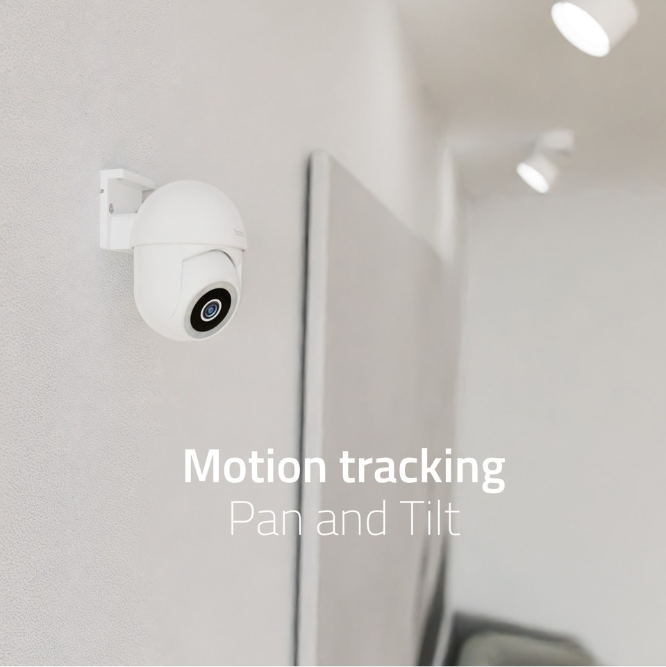 Hombli - Smart Pan & Tilt Cam (indendørs/udendørs), Hvid