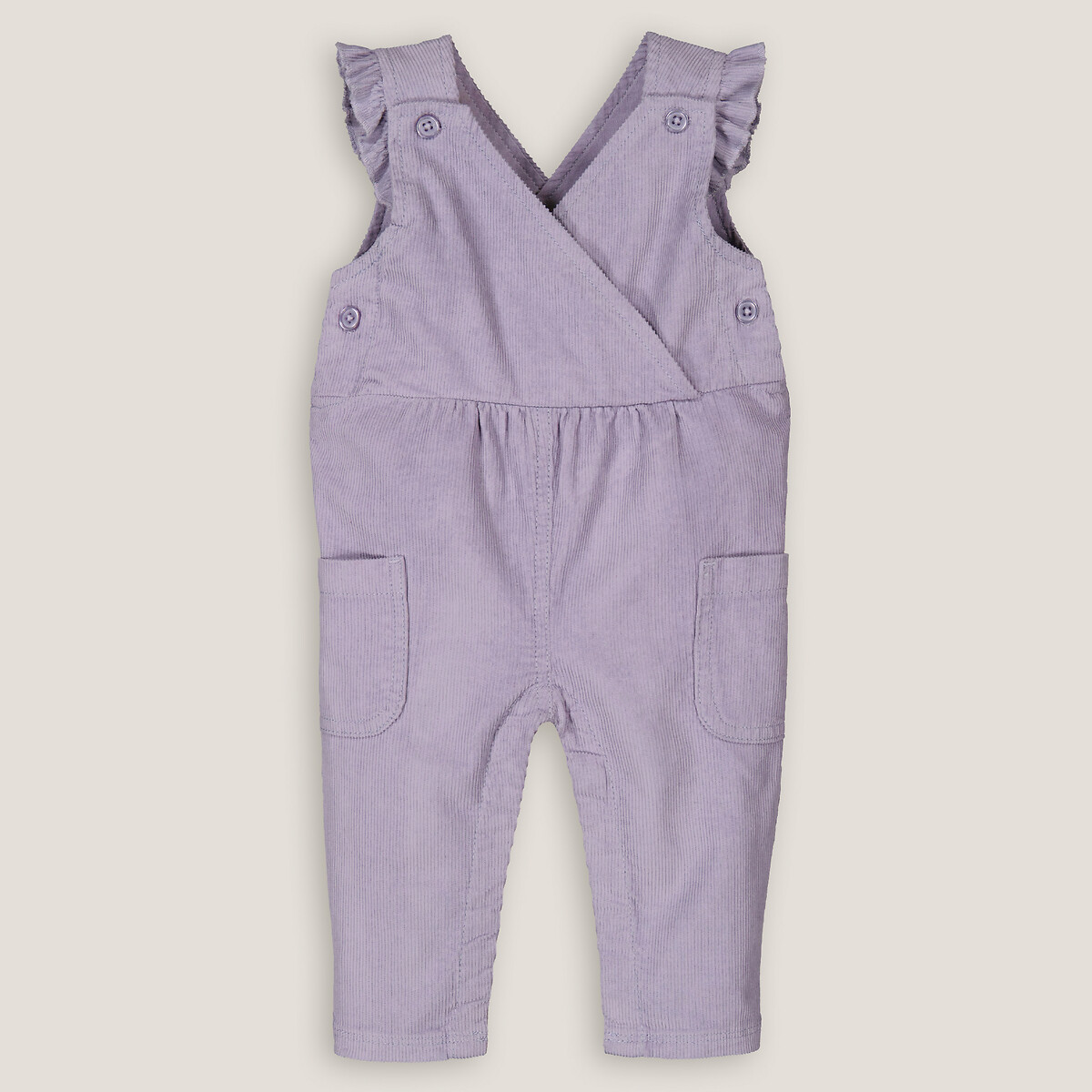 COLEÇÕES LA REDOUTE<br>Jardineiras amplas em veludo canelado