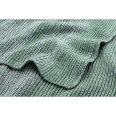 Unisex-Strickschal meliert, Hellgrün