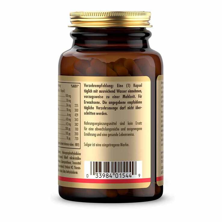 Solgar Vitamin B-Komplex Kapseln, 50 St