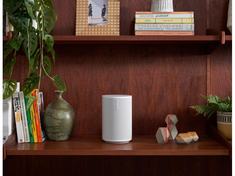Sonos Smart Speaker Era 100 Weiss Dank Akustik der nächsten Generation und brandneuer Konnektivität in jedem Raum perfekt abgestimmten Stereo-Sound und satten Bass erleben