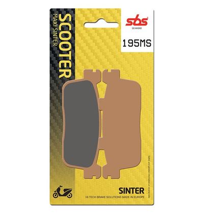 Plaquettes de freins SBS 195MS Sinter Métal Fritté Arrière