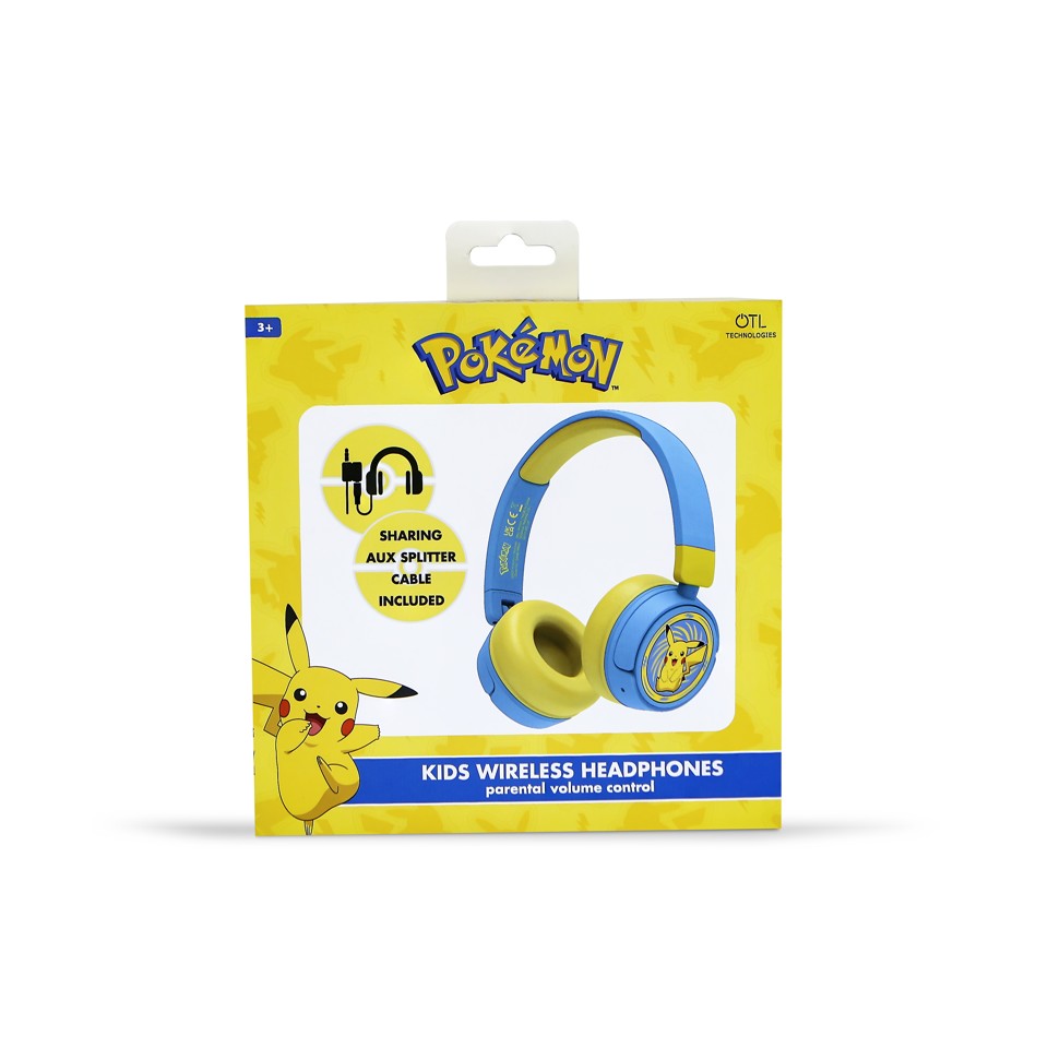 OTL - Bluetooth Hovedtelefoner m/Voksen Kontrol - Pokemon Pikachu