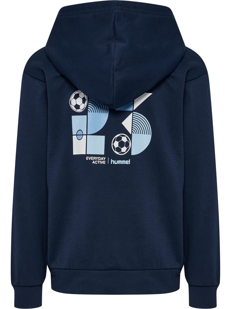 Jr Graphic Hoodie dress blues - Hummel - Rumpetroll