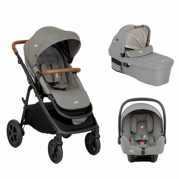 Poussette trio Alore + siège-auto I-Snug 2 + nacelle Ramble XL Pebble - JOIE