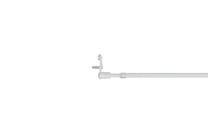 Kit Barre de vitrage GoodHome extensible ⌀7/9mm Long.100/150cm blanc