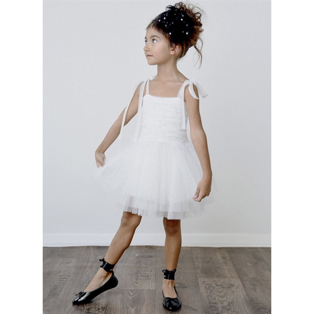 Pearl Tulle Ballerina Kjole White