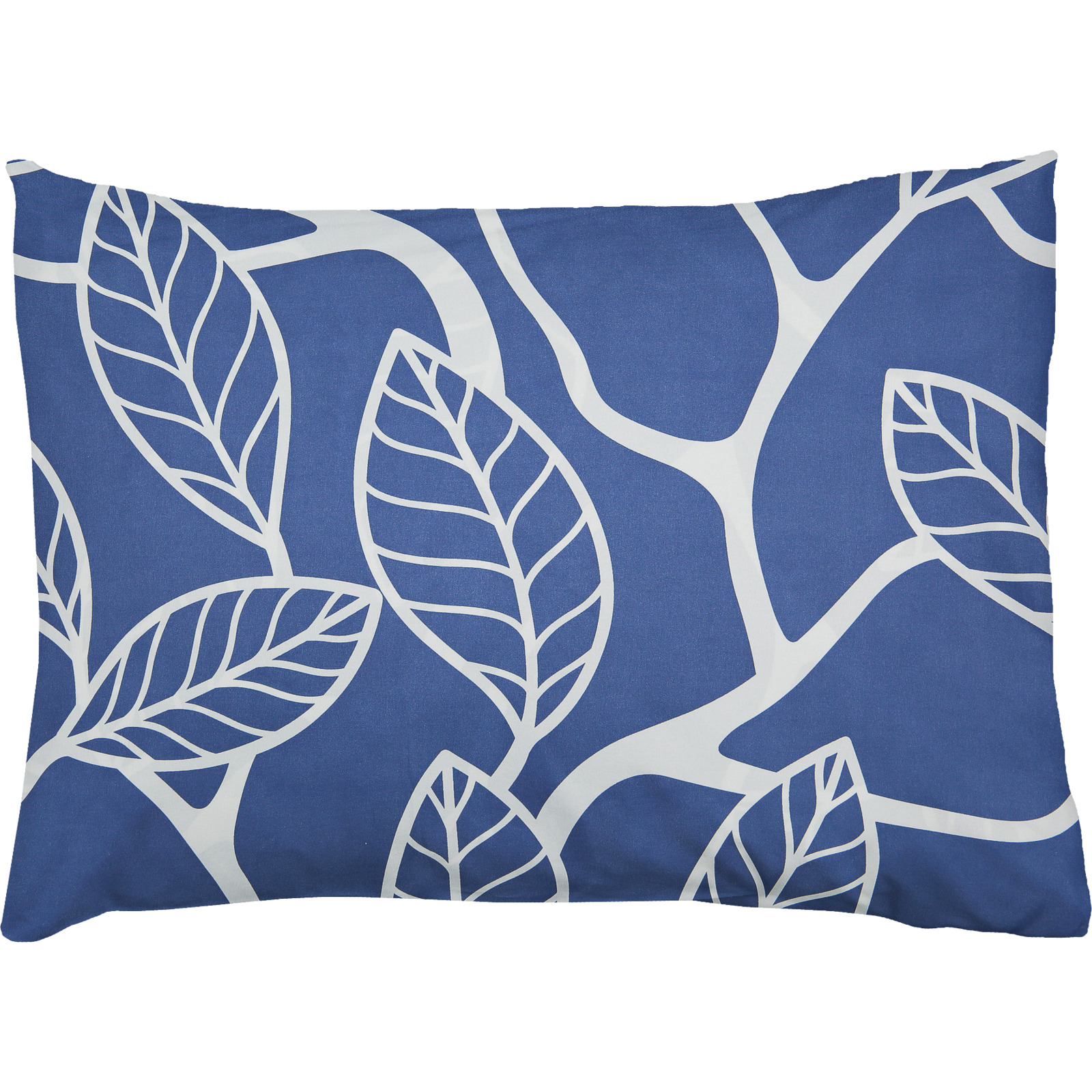 Kissenbezug Polyester Blätter navy 50x70 Kissen