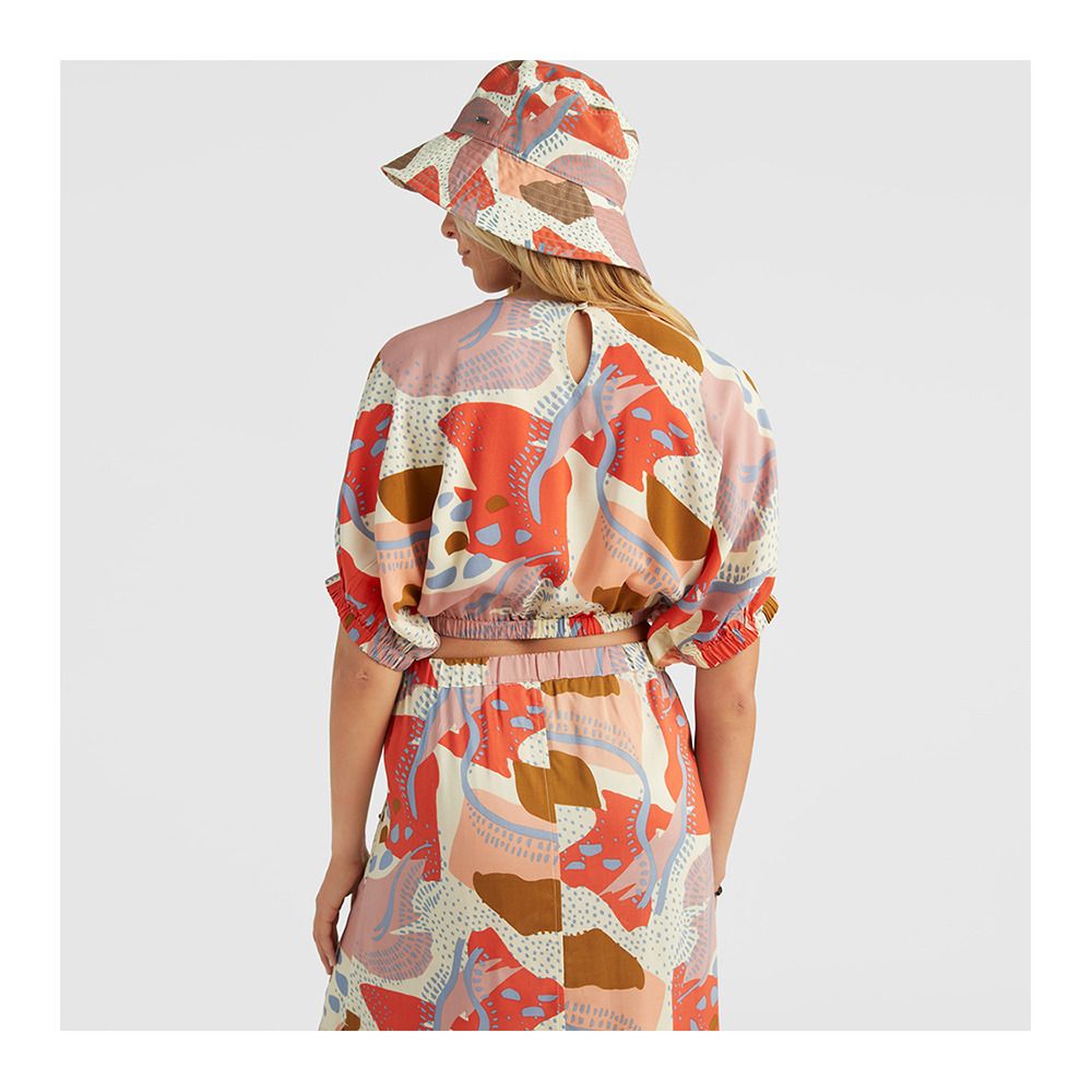 O'Neill TIDDA WOVEN - Crop top Femme patchwork print