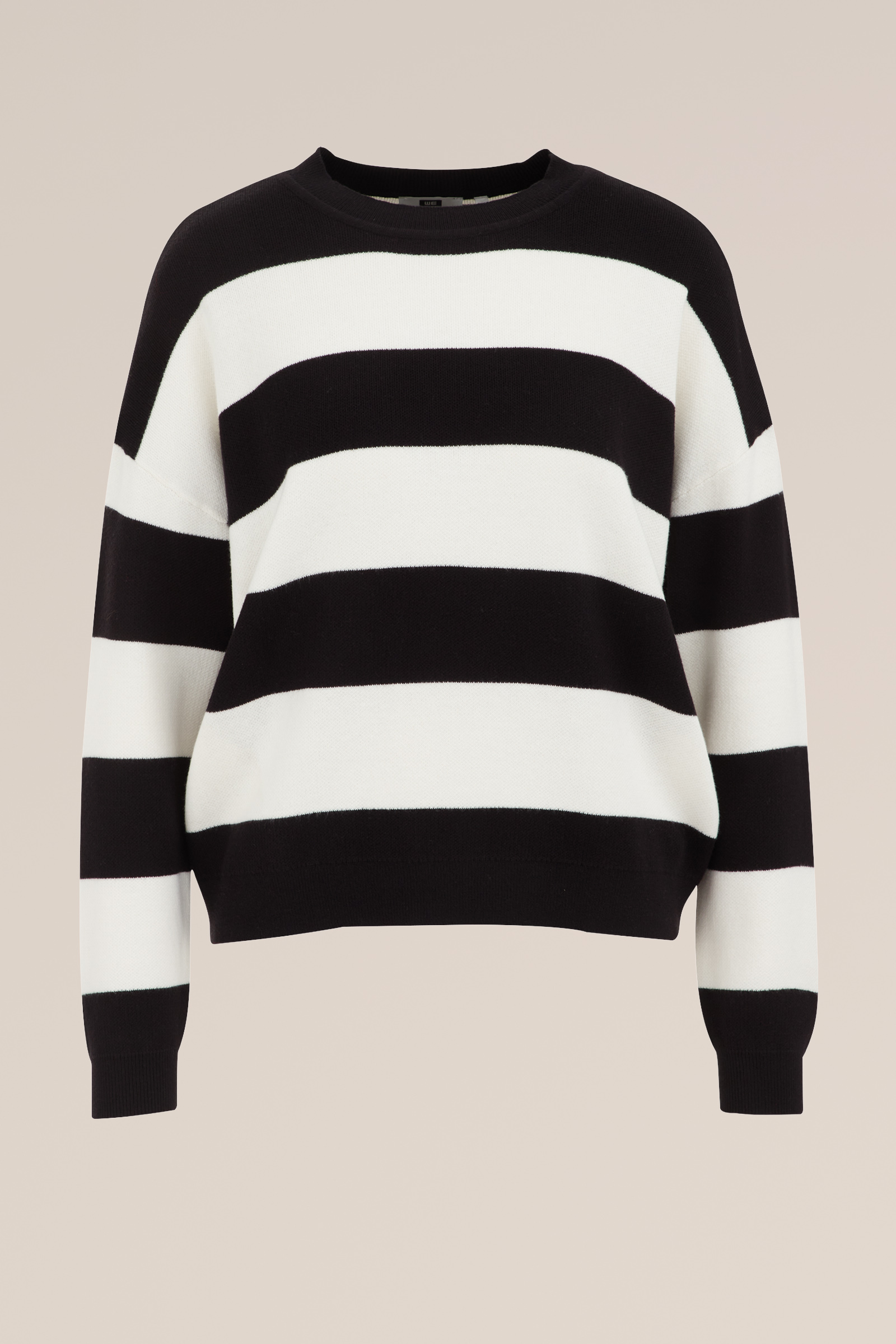 gestreepte trui WE Fashion Zwart