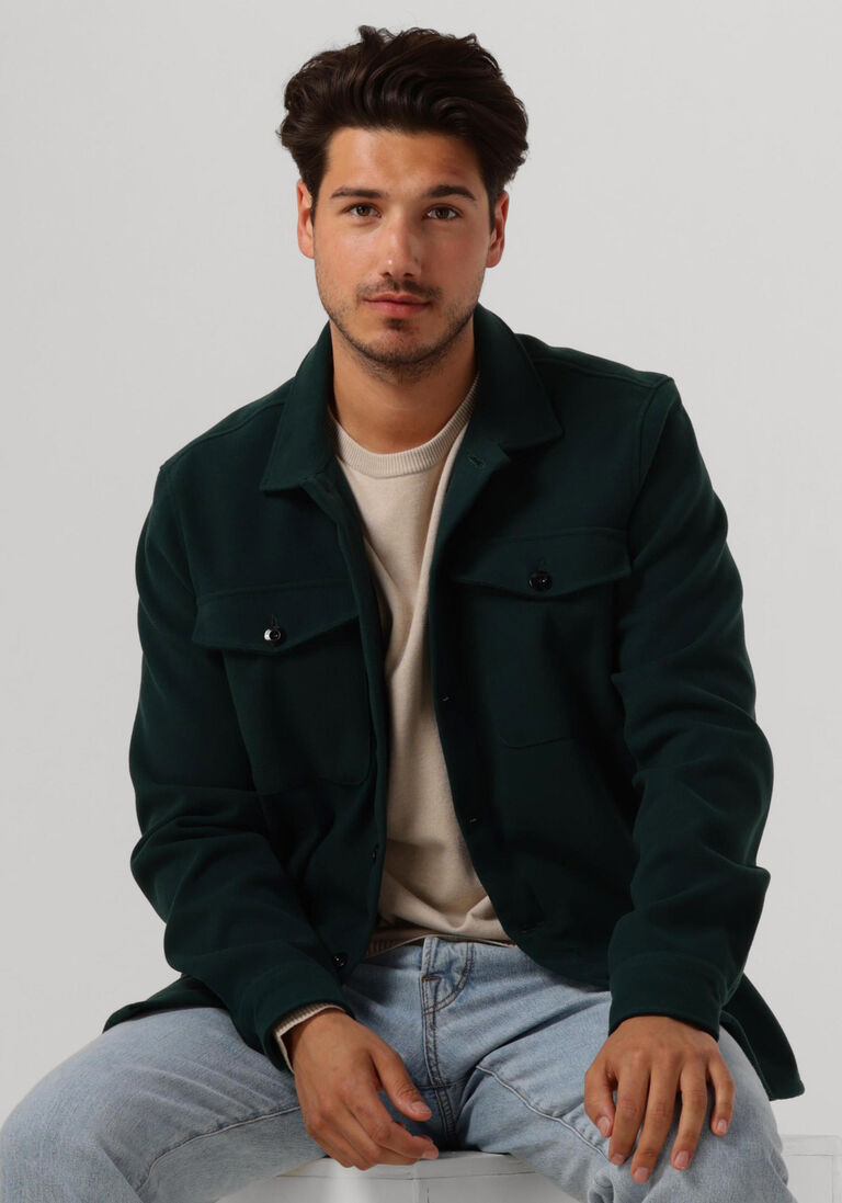 BUTCHER OF BLUE groene butcher of blue overshirt saturn mk. 3 army wool overshirt