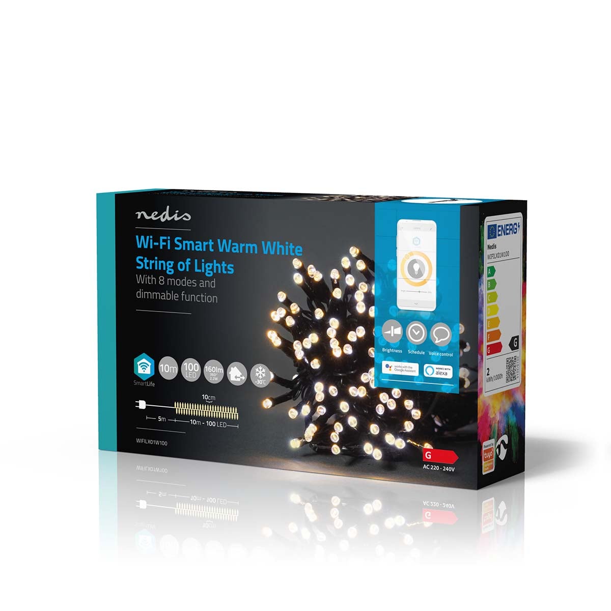 Nedis SmartLife Decoratieve LED lichtslang iOS/Android 10 meter 100 LED's