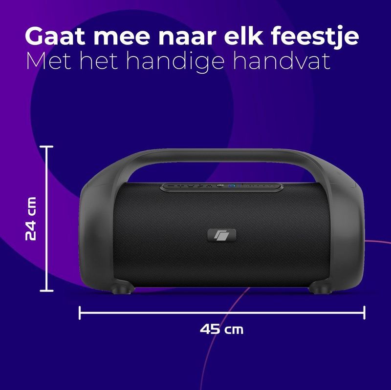 Caliber - Bold - Bluetooth Speaker - Draadloze Speaker - LED Verlichting - Extra Bass