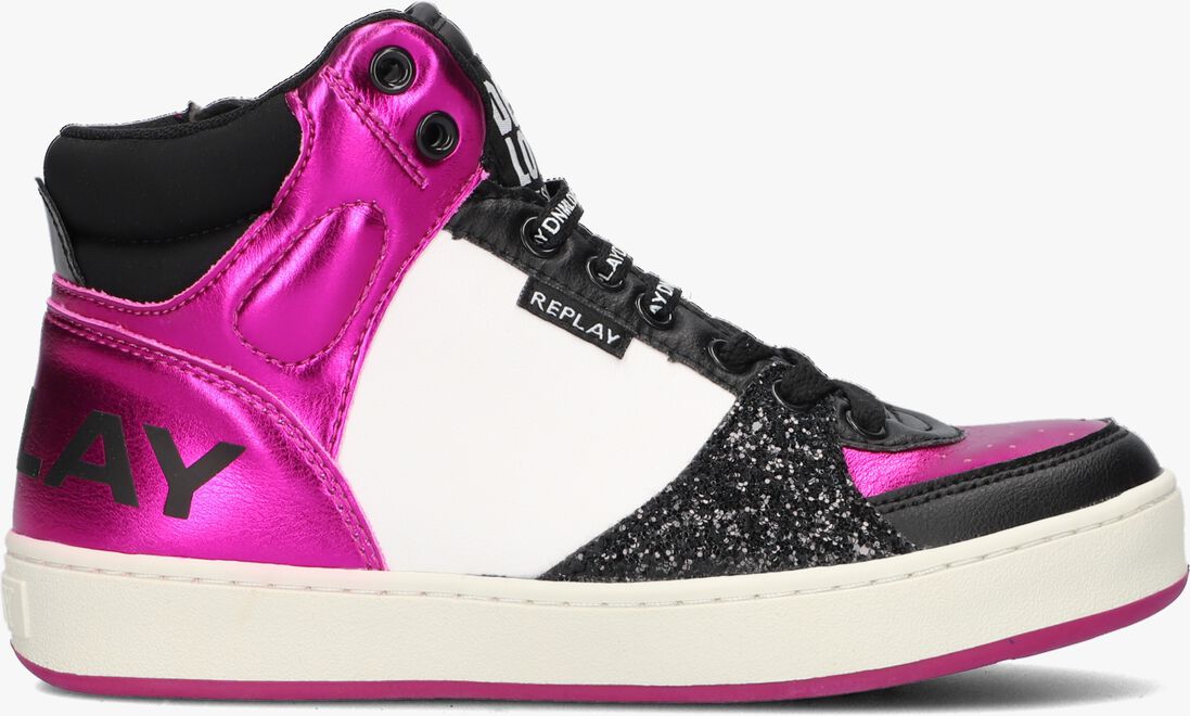 REPLAY roze replay hoge sneaker cobra 7cc
