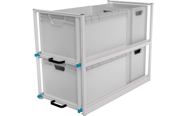 SYS-RACK Kastenwagen Heckauszug mit 90 cm Teleskopvollauszügen