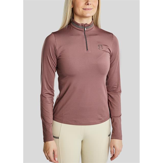 Trainingsshirt Montar MOGaia Brushed Gun Metal Middenroze