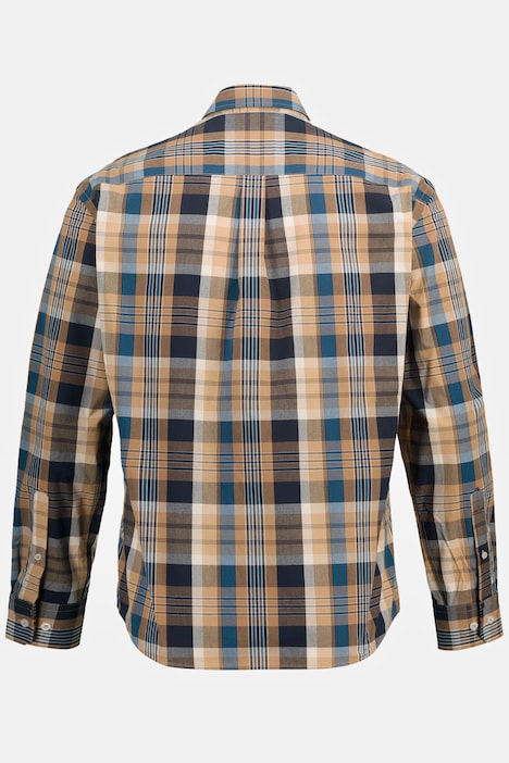 Karohemd, Langarm, Buttondown-Kragen, Modern Fit