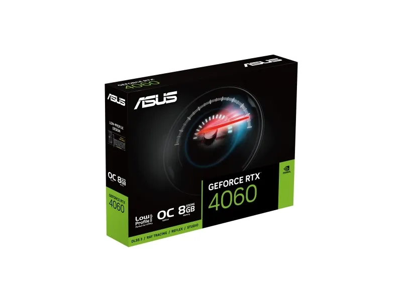 ASUS GeForce RTX 4060 LP BRK 8GB - BRK OC Edition - grafikkort - GeForce RTX 4060 - 8 GB GDDR6 - PCIe 4.0 lavprofil - 2 x DisplayPort, 2 x HDMI