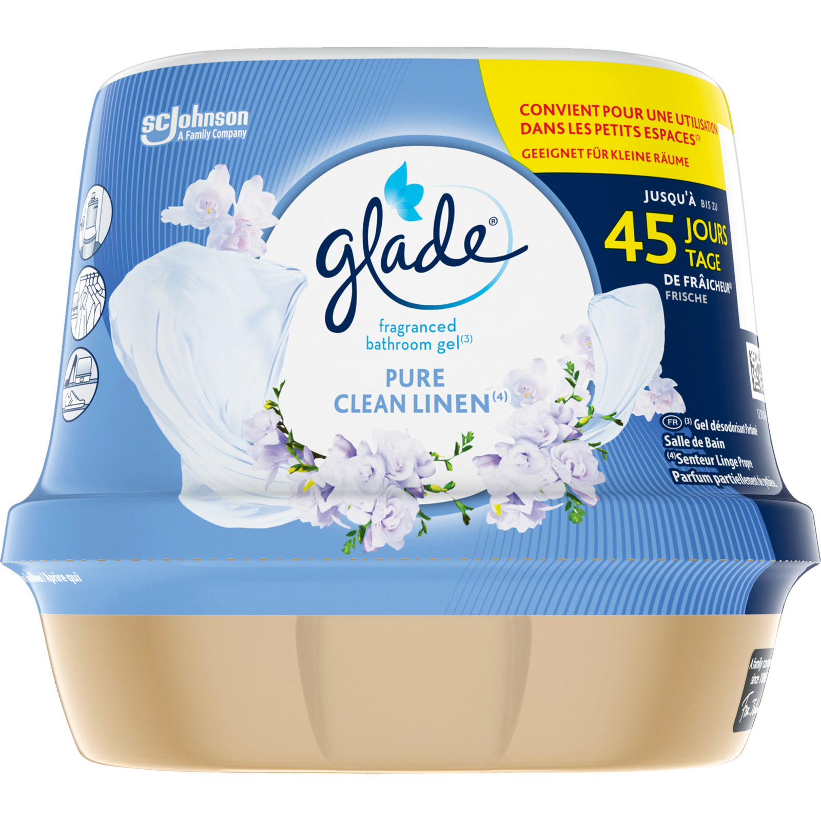 Glade Badezimmer Gel-Lufterfrischer Clean Line 180 g