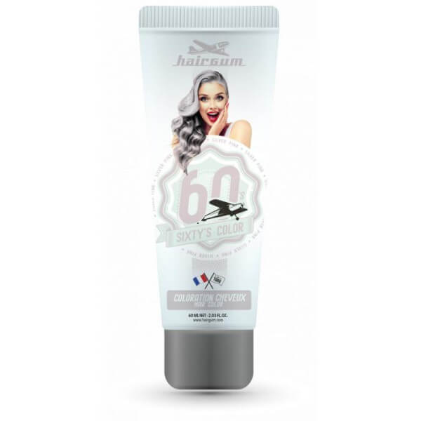 Crème colorante Sixty's Color - Rose argenté HAIRGUM 60ML