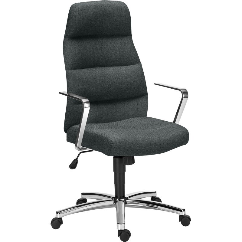 Fauteuil de bureau Altena tissu - avec accoudoirs, appui-tête - Mécanisme Synchrone - Pied aluminium