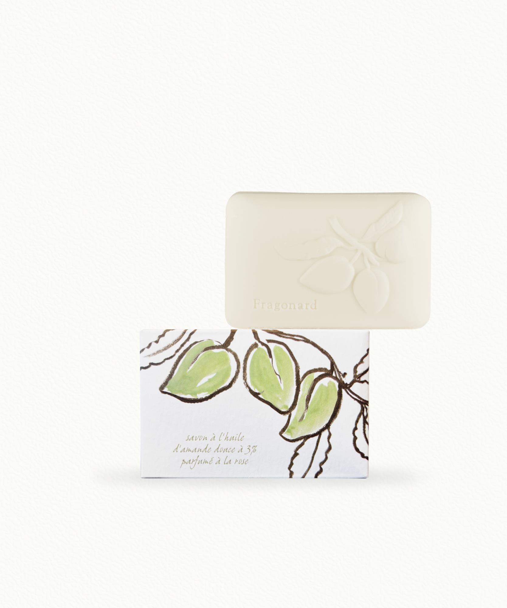 Savon Végétal Huile Amande Douce  Rose - 300g