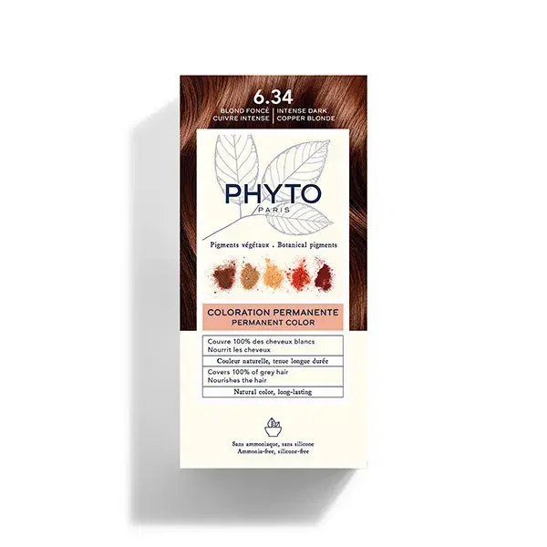 Phyto Coloration 6.34 Blond Cuivré Kit Coloration Permanente 110ml