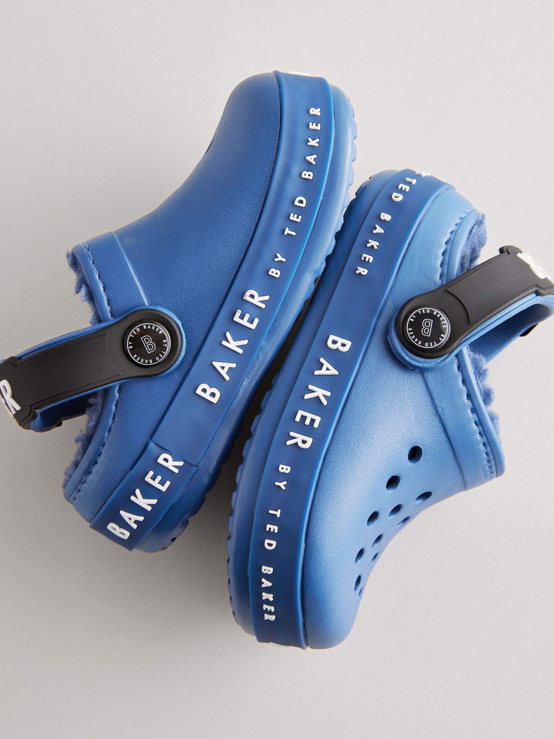 Blauw Lichtgevende - Baker By Ted Baker met borg gevoerde klomppantoffels