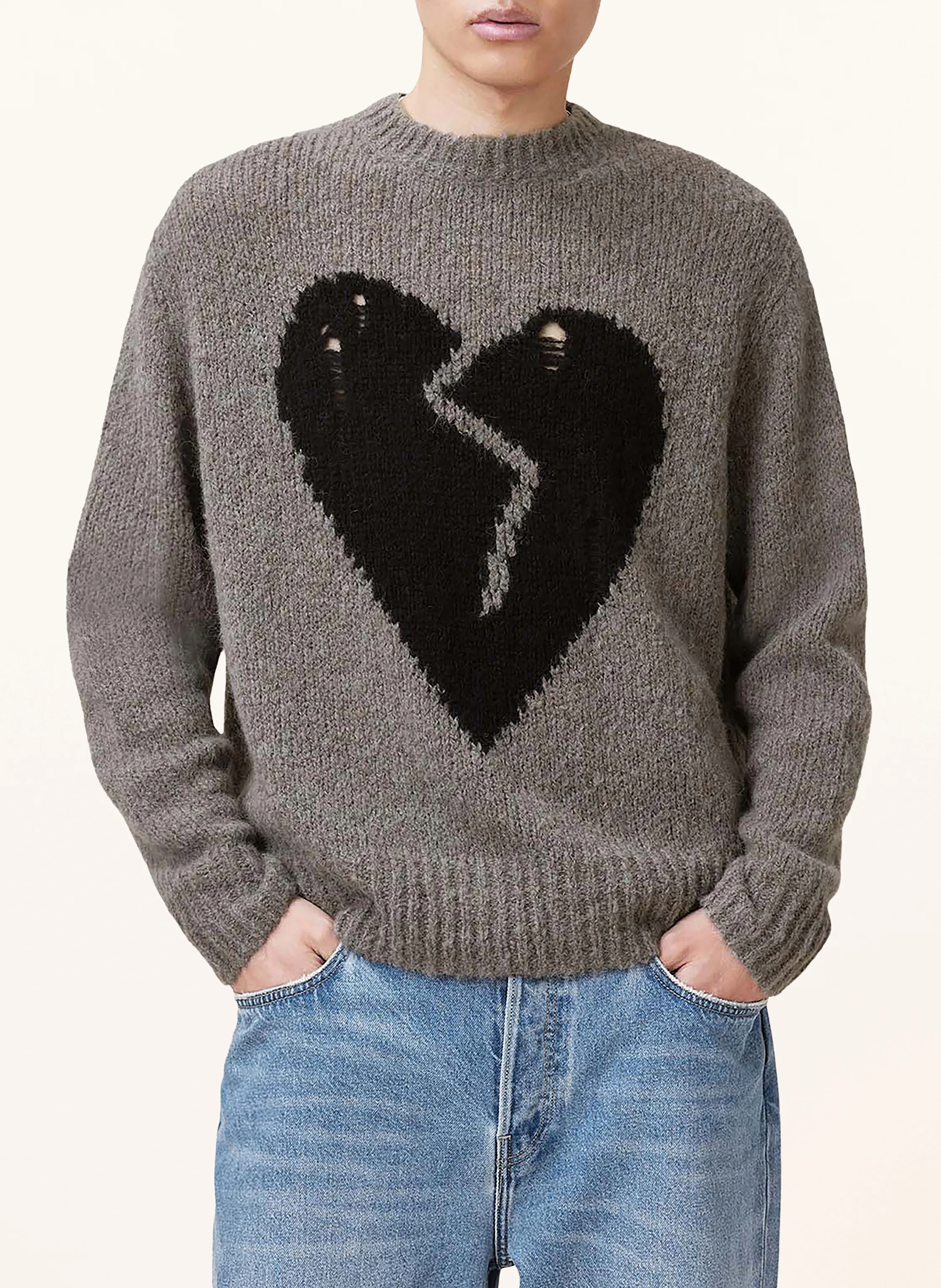 ALLSAINTS Pullover LUVHEART mit Alpaka