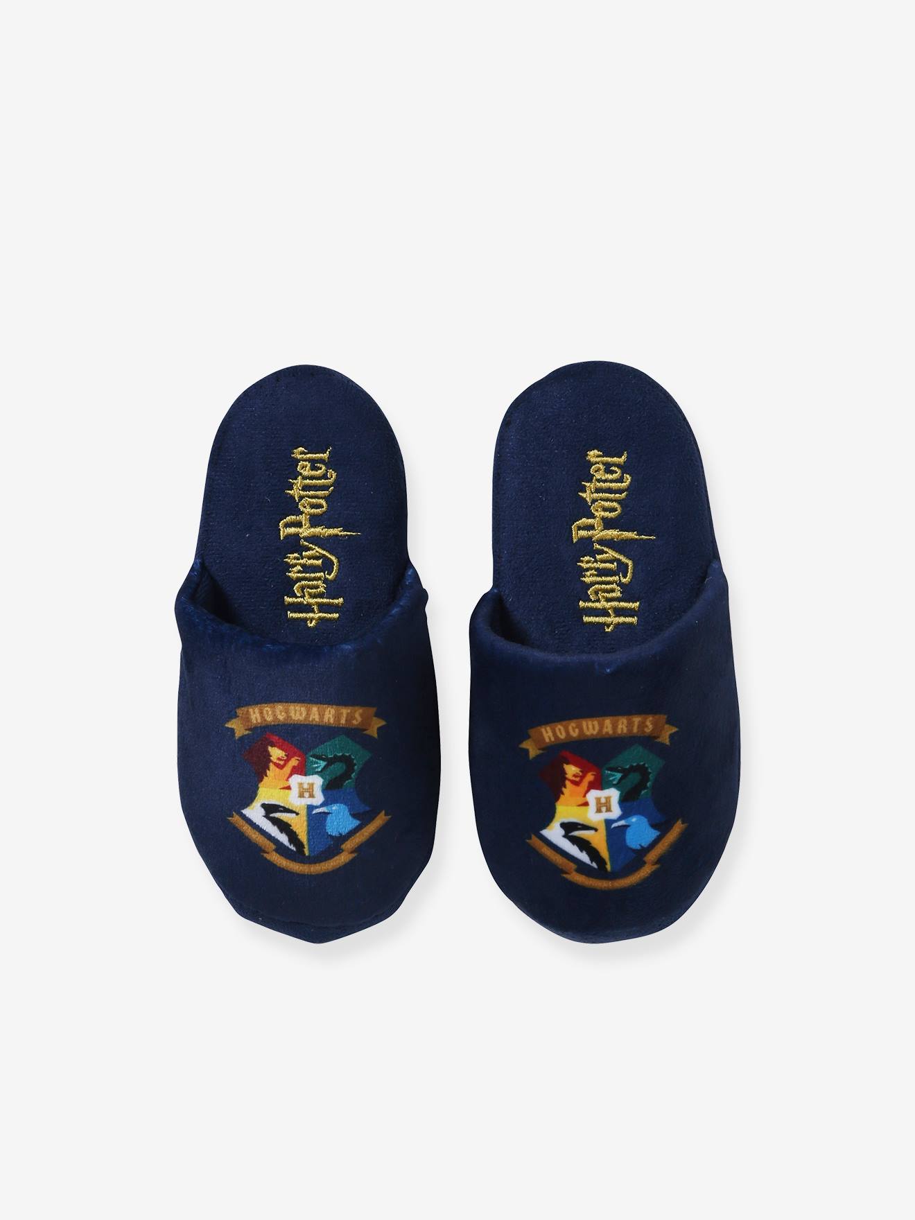 Pantufas Harry Potter®, azul claro lisas com motivos.