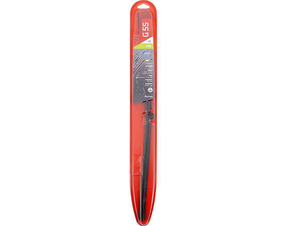 ESCOVA LIMPA PÁRA-BRISAS AUCHAN FLAT BLADE ADAPTADOR G55