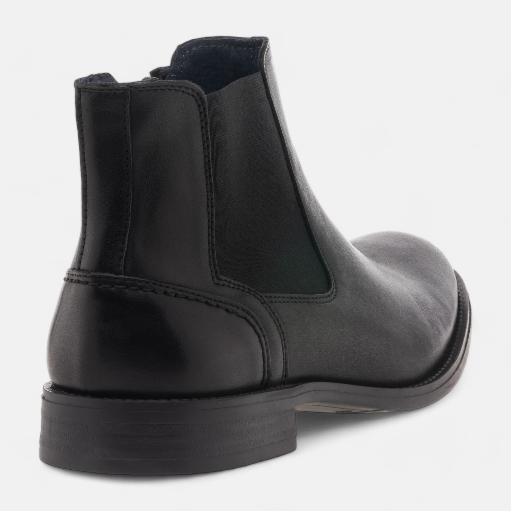 Boots chelsea Homme en cuir noir