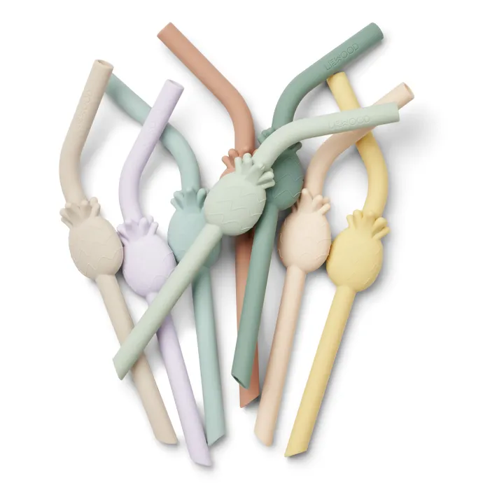 Liewood Pailles en silicone Carlson - Set de 8 | Pale tuscany multi mix